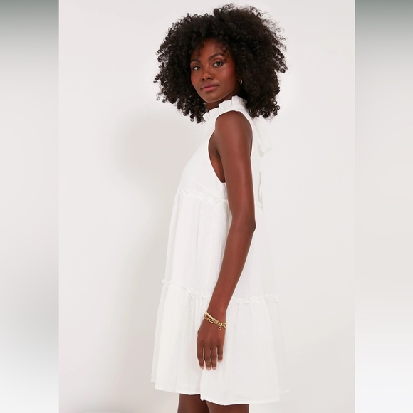 Tuckernuck Pomander Place White Lightweight Gauze Morgan Dress - Picture 2 of 13